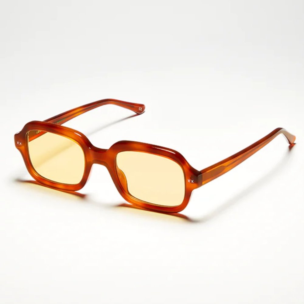 Brand New LEXXOLA Jordy / Tort / Yellow Square-Frame Tortoiseshell Sunglasses